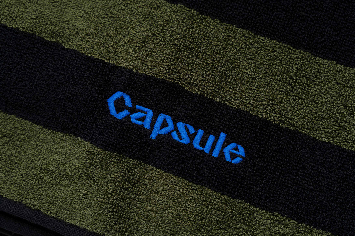 Capsule x Oas Green Stripe Towel